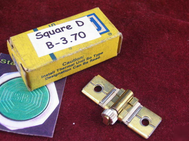 B-3.70 square d heater overload relay thermal unit
