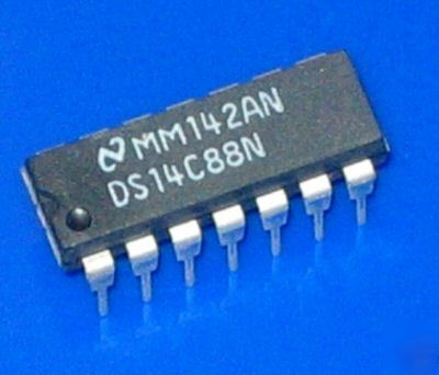 DS14C88N ic line driver quad RS232 cmos electronic