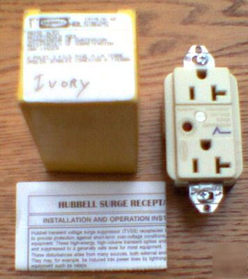New hubbell receptacle HBL5362IS 20 a 125 v 5-20R