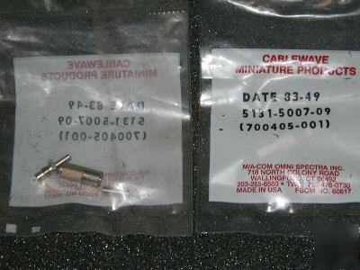 Smb crimp plug connectors for rg-174/u & rg-316/u 5PCS