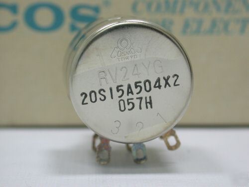 [ potentiometers ] tocos A500 kohm X2 24.6MM japan 
