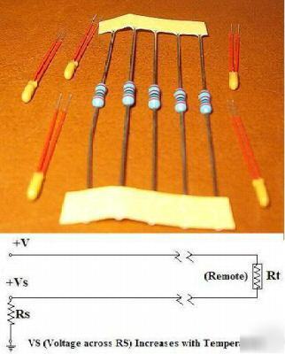 5 thermometer kits - temperature sensor probes- bonus 