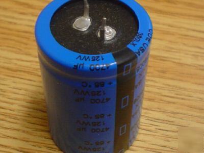 5PCS cornell dubilier 125V 4700UF snap in capacitors 