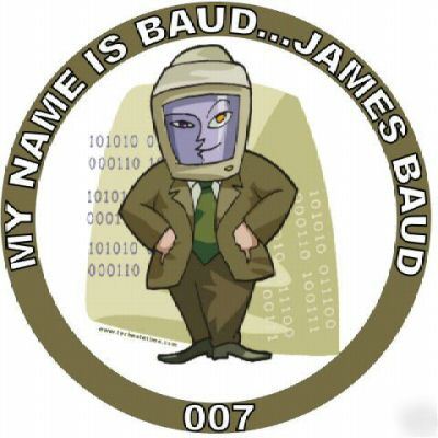 Funny decal: my name is baud...james baud...007