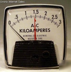 General electric ge ac kiloamp meter relay 0-3 kiloamps