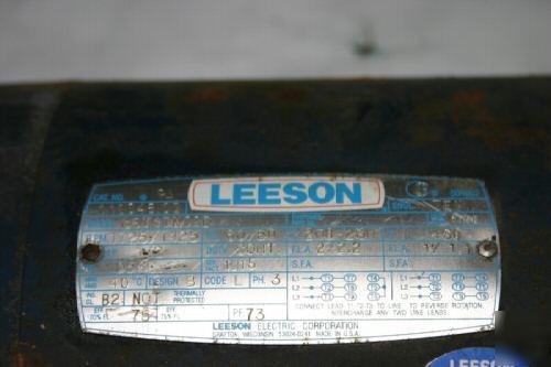Leeson electrical motor 1/2 hp. rpm 1725/1425