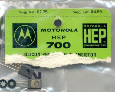 Motorola HEP700 silicon pnp transistor 2EA
