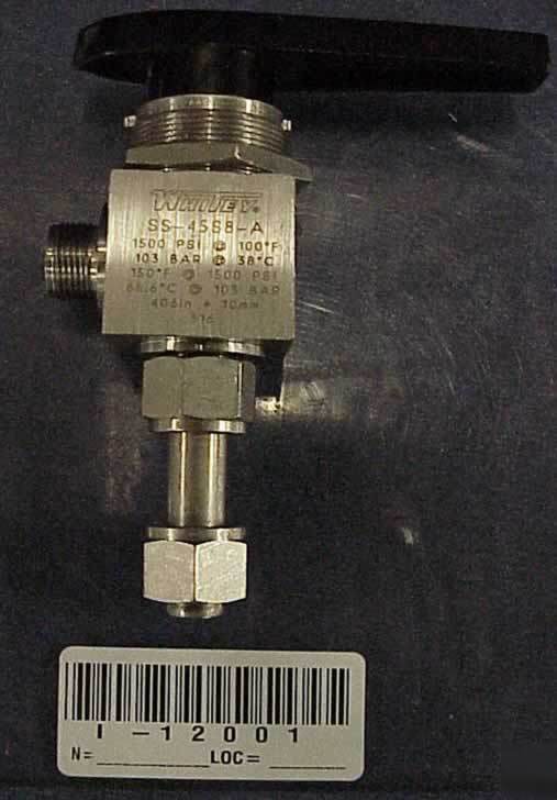 Whitey ss-45S8-a 1500 pneumatic valve