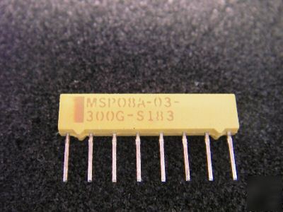  resistor network, MSP08A-03-300G, 30 ohm, 1W, 2%,100V