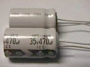 50 icc 470UF 35V 85C electrolytic capacitors
