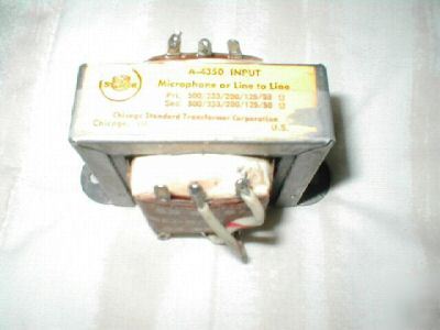 Stancor mic or line to line matching transformer a-4350