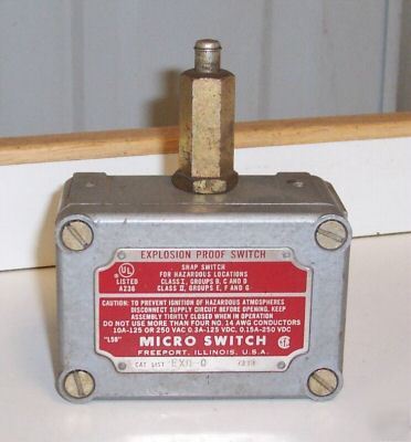 Micro switch exd-q explosion proof switch