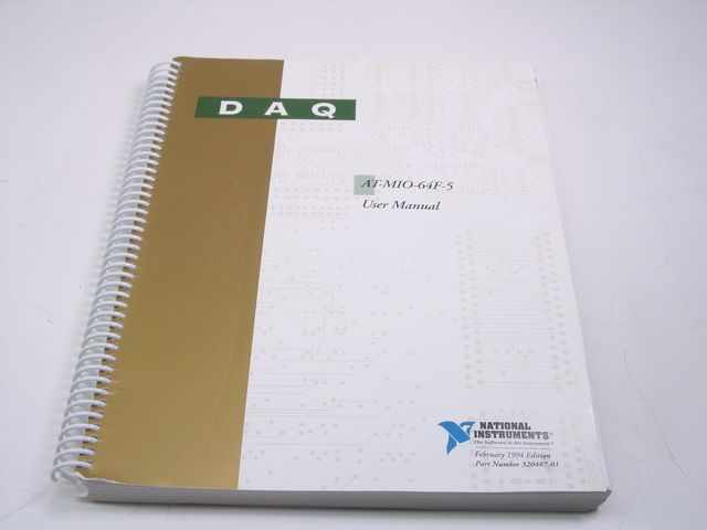 National instruments at-MI0-64F-5 daq user manual