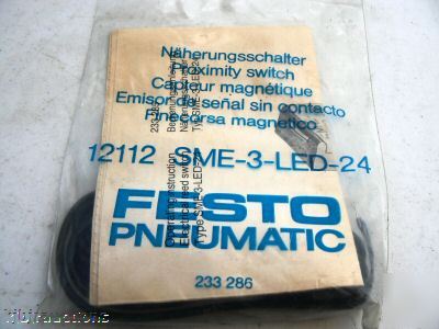 New festo 12112 sme-3-led-24 proximity switch 