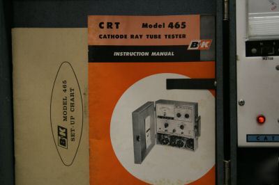 B & k model 465 crt tester -- cathode ray tube tester
