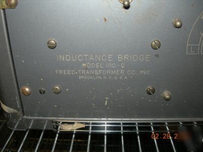 Freed transformer co inductance bridge model 1110-c