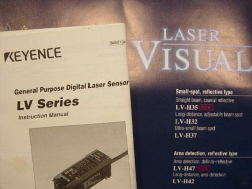 (2) keyence digital laser optic sensor #lv-21AP