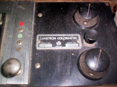 Lumetron photoelectric colorimeter mod. 400 -a .vintage