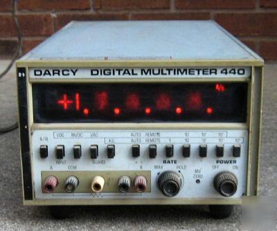 Vintage darcy digital multimeter model dm - 440 - 15 