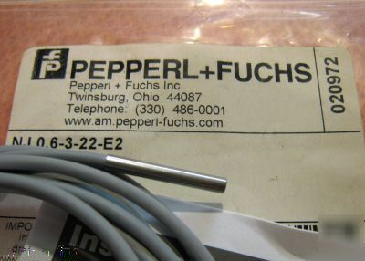 New pepperl & fuchs NJ0.6-3-22-E2 proximity sensor 