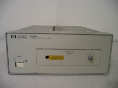 Hp agilent 8449A preamplifier with 22 ghz bandwidth
