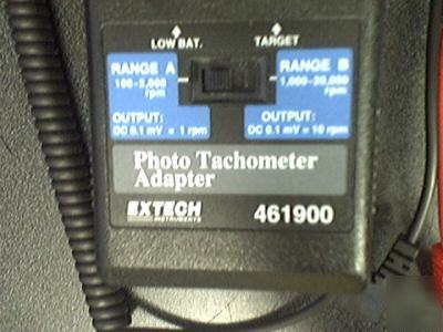 Slightly used extech photo tachometer adapter