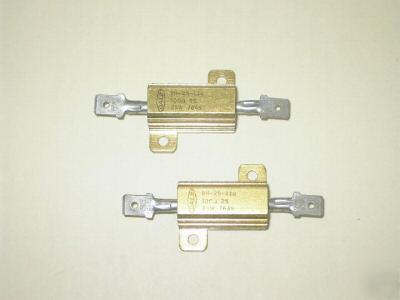 100 ohm 25 watt power resistor gold aluminum metal case