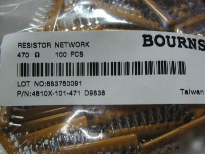 1000 pcs resistors network p/n 4610X101471 bournes