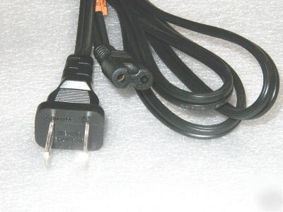 6 ft black 2 conductor computer power cords (40 pcs)
