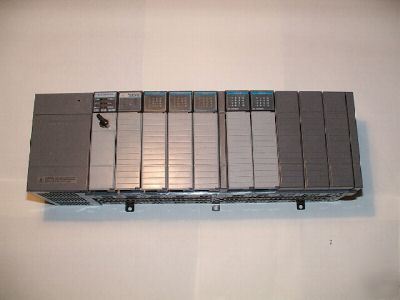 Allen bradley slc 5/04 complete system w/10 slot rack 