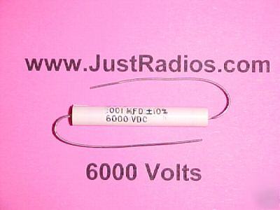 .001UF @ 6000V asc metalized polyester capacitors:qty=8