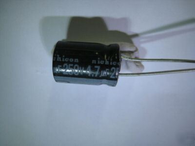4.7UF 250V nichicon alum electr radial capacitors 25PCS