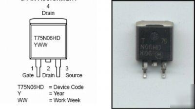 75N06 / MTB75N06HD / T75N06HD / power mosfet