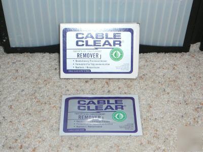 Cable clear / fiber optic gel remover 12 pak wipes