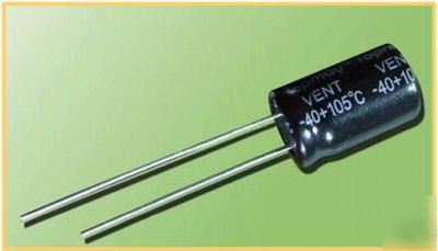 Electrolytic capacitors 16VDC 105Â°c 100UF pack of 25