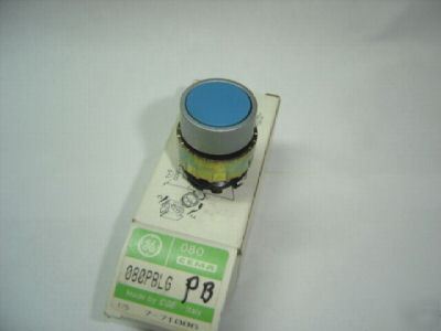 General electric 080PBLG blue push button switch 