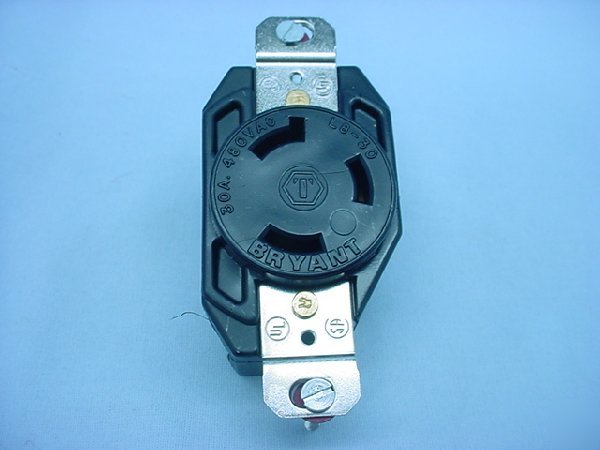 Hubbell L8-30 locking receptacle 30A 480V 70830FR