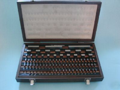 Mitutoyo gage block set 516-901, grade aa 5118 g