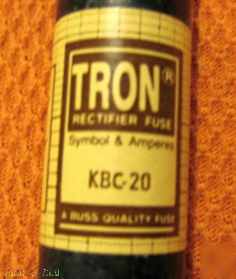 New buss kbc-20 tron rectifier fuse KBC20 20 amp 600 v