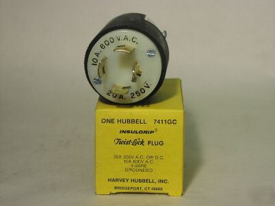New hubbell HBL7411GC plug 7411GC HBL7411GCB 