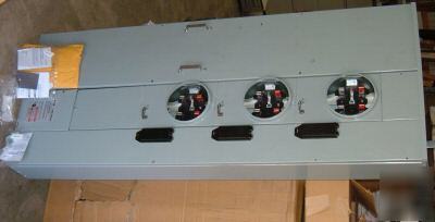 New meter pack 3 x 200A meter sockets 1MP3206RL 