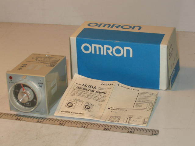 New omron 0-10 second 120VAC timer H3BA