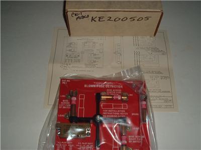 New pw-1 paddle wheel blown fuse detector with kaz fuse 