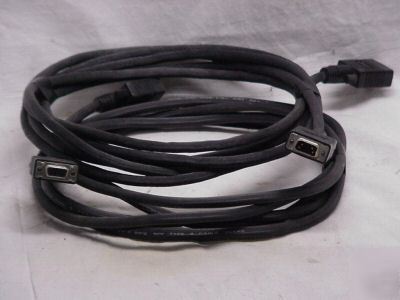 2-token ring 10' patch cords- used-male to female