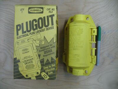 Lot of 2 hubbell plugout lockout connector boxes