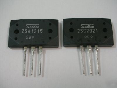 New 1 x 2SA1215 + 1 x 2SC2921 audio transistors 