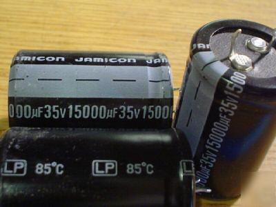 New 10 jamicon 35V 15000UF snap in capacitors 