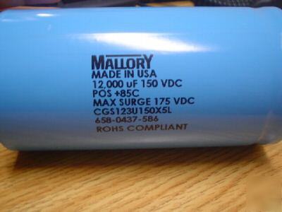 New 150V 12000UF mallory computer grade bus capacitor 