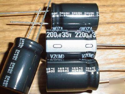 New 25PCS 35V 2200UF nichicon hi temp radial capacitors 