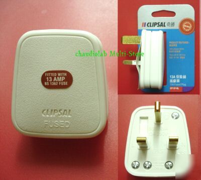 New 5 pcs clipsal 13A fused plugs #0109